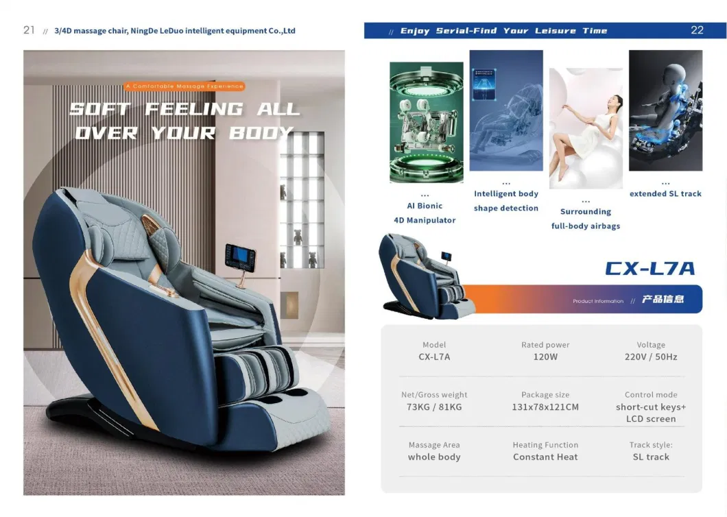 Luxury Family Healthcare Massage Chair Wholesale New Design Luxury Automatic Electric 4D Zero Gravity Body Free Spare Parts